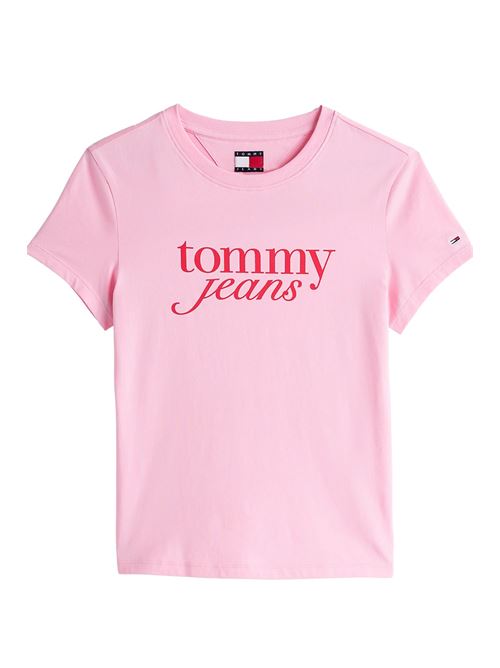 T-shirt rosa in cotone Tommy Jeans | DW0DW19447TPF